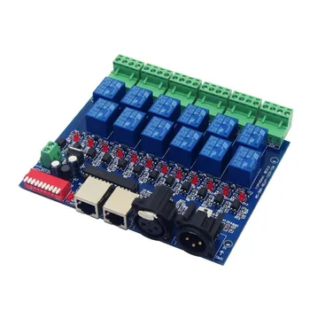 12CH Relay Switch DMX512 Controller RJ45 XLR, Relay Output, DMX512 Relay Control,12 Way Relay Switch(Max 10A) For LEDS
12CH Relay Switch DMX512 Controller RJ45 XLR, Relay Output, DMX512 Relay Control,12 Way Relay Switch(Max 10A) For LEDS