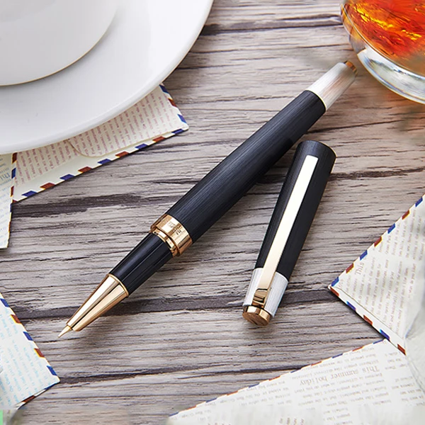 New HERO 285A Metal Matte Black Fountain Pen Golden Clip Fashion Writing Gift Pen, Smooth Iridium EF Nib 0.38mm Ink Office Pen
New HERO 285A Metal Matte Black Fountain Pen Golden Clip Fashion Writing Gift Pen, Smooth Iridium EF Nib 0.38mm Ink Office Pen