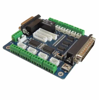 5 Axis USB Breakout Board MACH3 engraving machine interface board For CNC Single Stepper Motor Driver Controller
5 Axis USB Breakout Board MACH3 engraving machine interface board For CNC Single Stepper Motor Driver Controller
