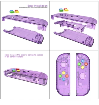 OEM Transparent Console Shell Replacement Case For Joycon Switch Console LR Controller Case Repair Parts
OEM Transparent Console Shell Replacement Case For Joycon Switch Console LR Controller Case Repair Parts