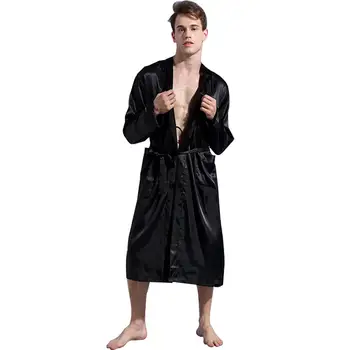 Wholesale Solid Color Pockets Long Sleeve Men's Bathrobe Loose Sleepwear Nightgown Robe
Wholesale Solid Color Pockets Long Sleeve Men's Bathrobe Loose Sleepwear Nightgown Robe
