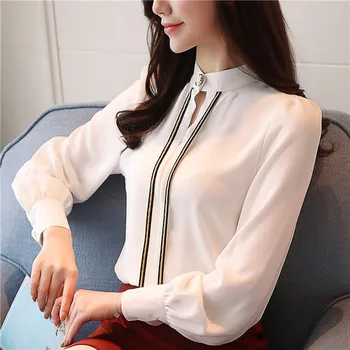 Spring New Long Sleeve Women's Shirt Blusas Elegant Work Wear Women Blouses Tops Chiffon Fashion Blusas Feminina Ver O 2018
Spring New Long Sleeve Women's Shirt Blusas Elegant Work Wear Women Blouses Tops Chiffon Fashion Blusas Feminina Ver O 2018