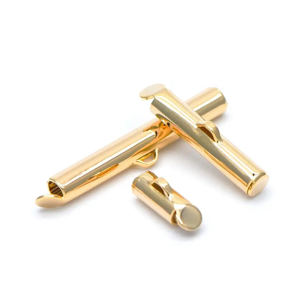 20pcs Slide On Tube Clasp, 18K Gold plated Brass, Multi Strands Clasp End for Beads/ Chains, Multi Size (GB-638)
20pcs Slide On Tube Clasp, 18K Gold plated Brass, Multi Strands Clasp End for Beads/ Chains, Multi Size (GB-638)