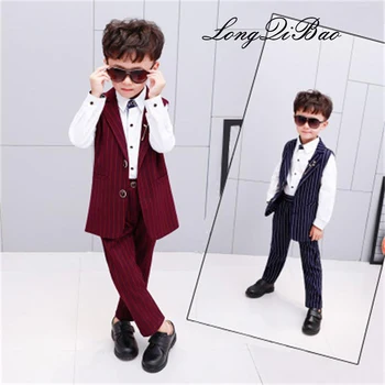2018 children's clothing autumn boys striped small suit vest suit children's vests suit three-piece
2018 children's clothing autumn boys striped small suit vest suit children's vests suit three-piece