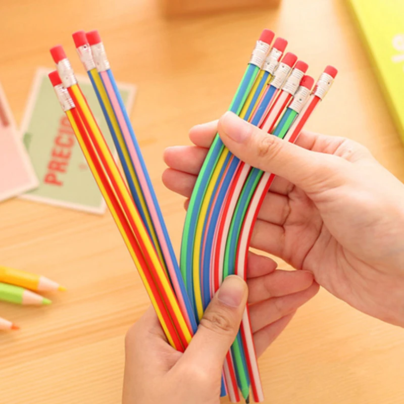 1 Pieces Korean stationery cute Colorful Funny Bendy Candy Color Soft Flexible Standard Pencil With Eraser School Fashion Office
1 Pieces Korean stationery cute Colorful Funny Bendy Candy Color Soft Flexible Standard Pencil With Eraser School Fashion Office