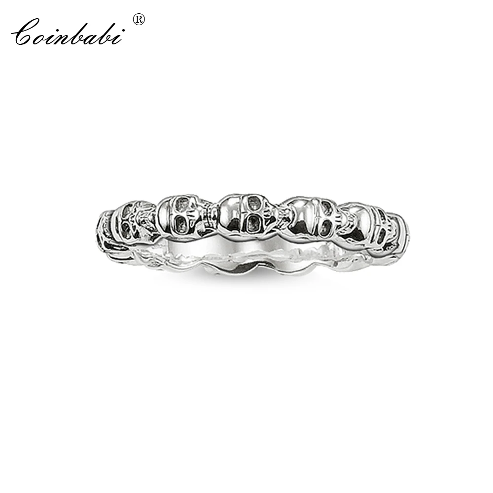 Rings 925 Sterling Silver Skull Ring Gift For Women & Men Thomas style Glam Jewelry Ring TS New Fashion Jewelry Wholesale
Rings 925 Sterling Silver Skull Ring Gift For Women & Men Thomas style Glam Jewelry Ring TS New Fashion Jewelry Wholesale