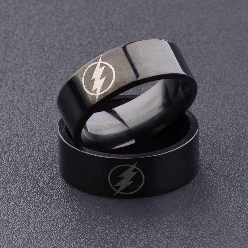 Amader 2018 Titanium Boys Men Black The Flash Symbol Stainless Steel Polished Ring Cocktail Wedding Jewelry Wholesale
Amader 2018 Titanium Boys Men Black The Flash Symbol Stainless Steel Polished Ring Cocktail Wedding Jewelry Wholesale
