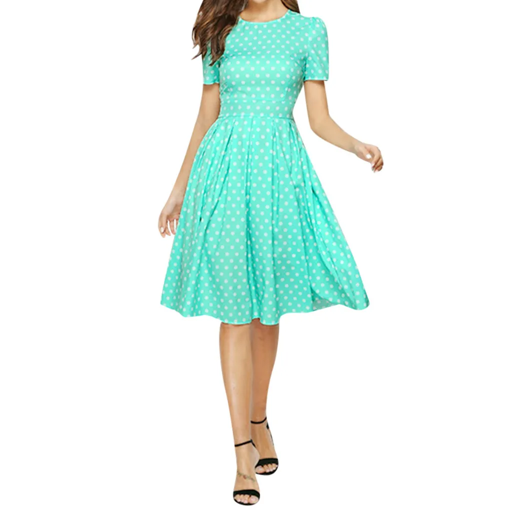 Women Elegant Midi Dresses Ladies Party Wear Wave Point Sashes A-Line Casual Dress Sexy Girls Shirt Dress Beach Style vestidos
Women Elegant Midi Dresses Ladies Party Wear Wave Point Sashes A-Line Casual Dress Sexy Girls Shirt Dress Beach Style vestidos