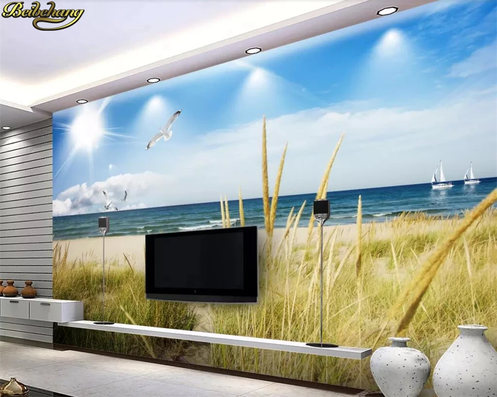 beibehang Custom wallpaper mural blue sky white clouds beach grass sea view 3D TV background wall papers home decor 3d wallpaper
beibehang Custom wallpaper mural blue sky white clouds beach grass sea view 3D TV background wall papers home decor 3d wallpaper