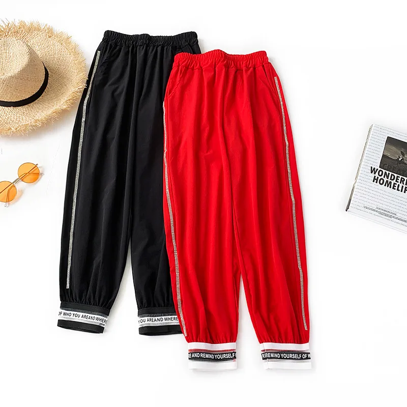 AcFirst Spring Women Fashion Red Black Sexy Long Loose Pants Harem Pants High Waist Ankle Length Female Pants Sweatpants
AcFirst Spring Women Fashion Red Black Sexy Long Loose Pants Harem Pants High Waist Ankle Length Female Pants Sweatpants