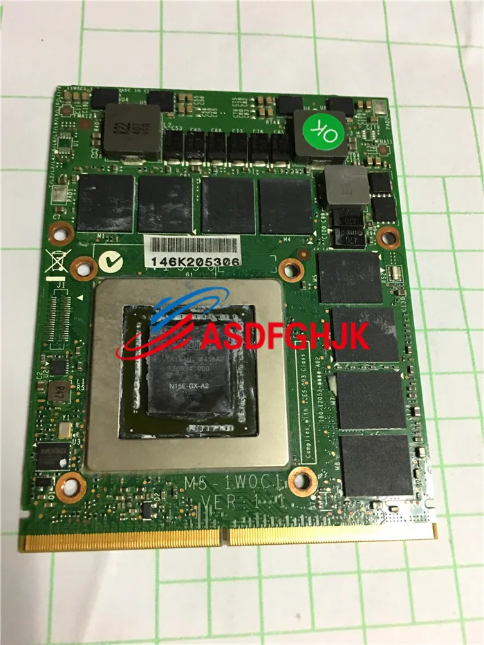 Видеокарта для ноутбука MSI Gt70 видеокарта P/n оригинал GT60 Ms 1763 Gtx880m MS 16F4 полностью