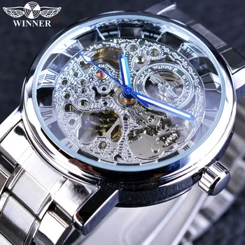 Winner Top Brand Luxury Men's Watches Transparent Skeleton Dial Gold Automatic Fashion Men Watch Luminous Clock erkek kol saati
Winner Top Brand Luxury Men's Watches Transparent Skeleton Dial Gold Automatic Fashion Men Watch Luminous Clock erkek kol saati