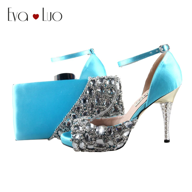 BS746 DHL Custom Made Sky Blue Crystal Italian Shoes With Matching Bag Set High Heels Women Pumps Shoes Dress Pumps
BS746 DHL Custom Made Sky Blue Crystal Italian Shoes With Matching Bag Set High Heels Women Pumps Shoes Dress Pumps