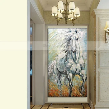 Large Hand-painted Knife Horse Oil Painting On Canvas Palette White Horse Paintings Modern Abstract Wall Art Home Decoration
Large Hand-painted Knife Horse Oil Painting On Canvas Palette White Horse Paintings Modern Abstract Wall Art Home Decoration