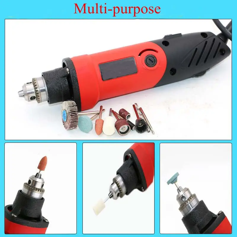 400W 220V Multifunction Electric Drill Electric Mill Drill Grinder Tool for Milling Polishing Drilling Cutting Engraving
400W 220V Multifunction Electric Drill Electric Mill Drill Grinder Tool for Milling Polishing Drilling Cutting Engraving