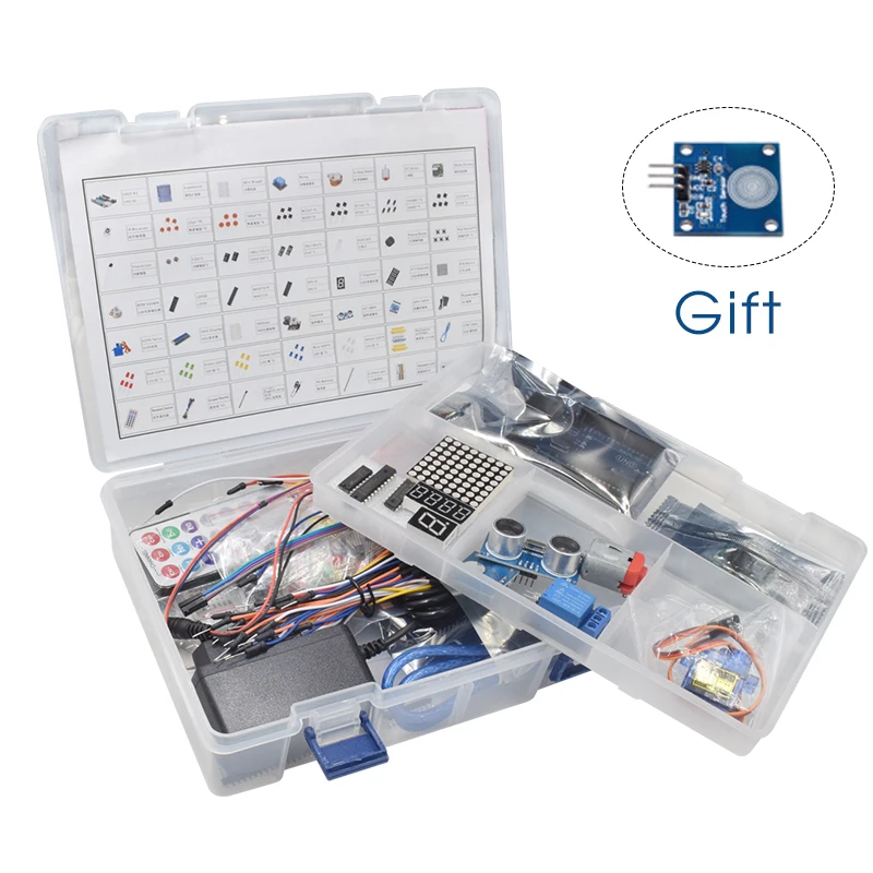 UNO Project The Most Complete Starter Kit for Arduino UNO R3 with Power Supply, Stepper Motor, Relay Module and Tutorial
UNO Project The Most Complete Starter Kit for Arduino UNO R3 with Power Supply, Stepper Motor, Relay Module and Tutorial