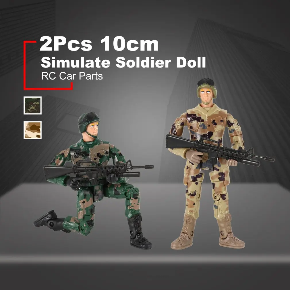 2Pcs WPL Simulate Action Figure Soldier Doll 10cm Random Delivery Military Trunk Model RC Car Spare Parts Accessories Boutique
2Pcs WPL Simulate Action Figure Soldier Doll 10cm Random Delivery Military Trunk Model RC Car Spare Parts Accessories Boutique
