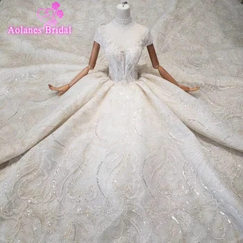 2019 New Design Bridal Sequins Crystals Wedding Dresses Designer Vestido De Noiva Ball Gown Princess For Wedding Party Dress
2019 New Design Bridal Sequins Crystals Wedding Dresses Designer Vestido De Noiva Ball Gown Princess For Wedding Party Dress
