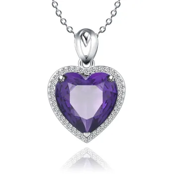 S925 Sterling Silver Pendants For Women Amethyst Heart Purple Stone Bridal Vintage Fine Jewelry Necklaces Pendants No Cahin
S925 Sterling Silver Pendants For Women Amethyst Heart Purple Stone Bridal Vintage Fine Jewelry Necklaces Pendants No Cahin