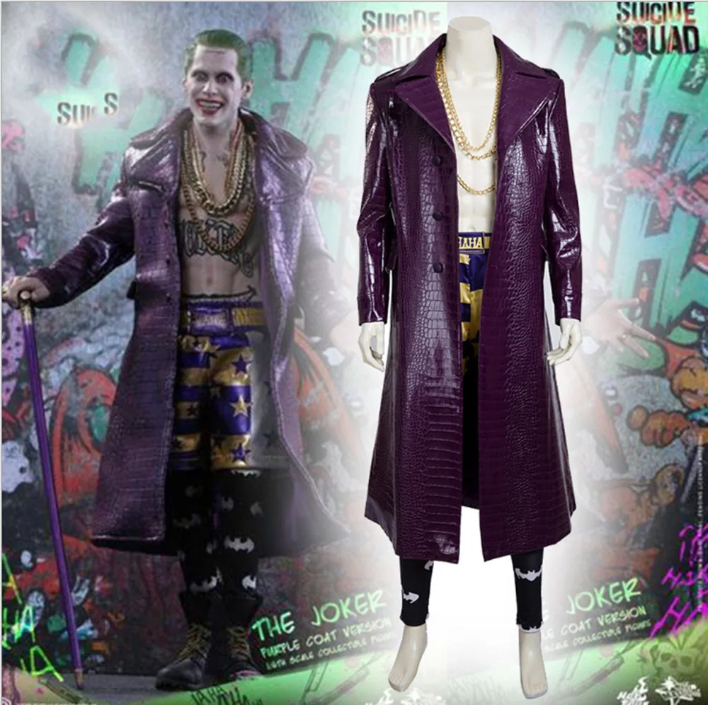 High Quality Movie costume New suicide squad cosplay costume Joker cosplay set Jared Leto Joker Adult costume
High Quality Movie costume New suicide squad cosplay costume Joker cosplay set Jared Leto Joker Adult costume
