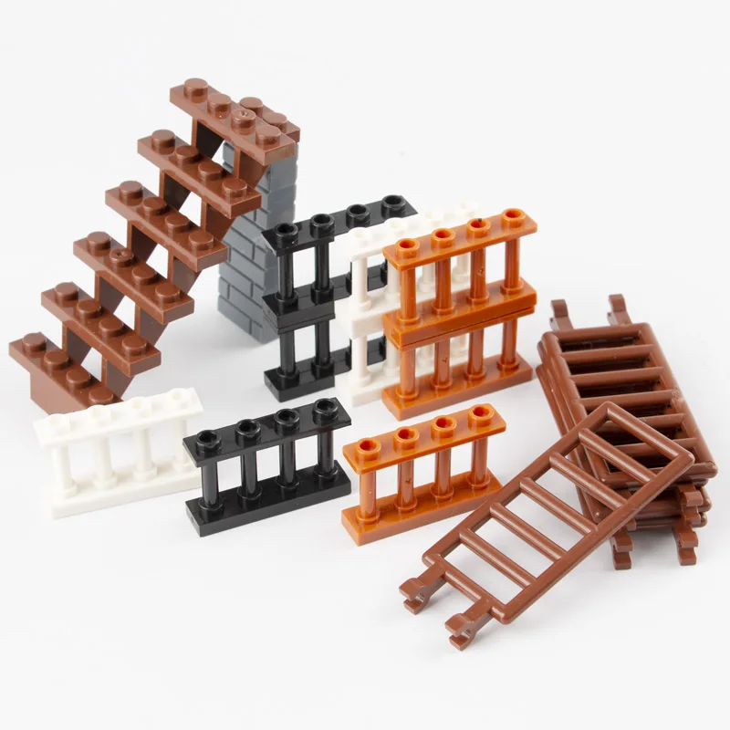 City House Parts Building Blocks Fence Rail Enclosure Barrier Garden Ladder Stair Assemble Bricks Toys Friends
City House Parts Building Blocks Fence Rail Enclosure Barrier Garden Ladder Stair Assemble Bricks Toys Friends