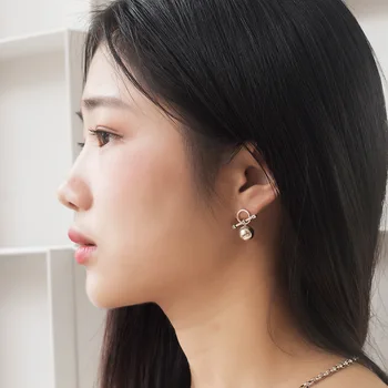 925 sterling silver stud earrings female Asymmetry simple retro ball bead earrings fine jewelry new year gift
925 sterling silver stud earrings female Asymmetry simple retro ball bead earrings fine jewelry new year gift