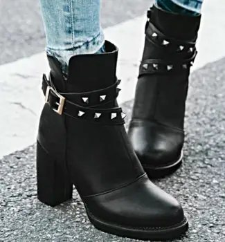 Zapatos Mujer Winter Ankle Martin Motorcycle Boots Shoes Woman Women Pumps Ladies Rivet Sapato Feminino High Heels G61266
Zapatos Mujer Winter Ankle Martin Motorcycle Boots Shoes Woman Women Pumps Ladies Rivet Sapato Feminino High Heels G61266