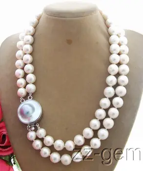 Excellent! 11mm Bead-Nucleated Pearl Necklace-Mabe Clasp
Excellent! 11mm Bead-Nucleated Pearl Necklace-Mabe Clasp