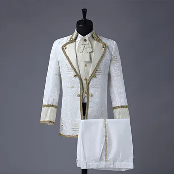 European Style Court Dress Embroidery Men's Suits Male Singer Teams Chorus Costume Drama Performance Stage Outfits Red 5 Colors
European Style Court Dress Embroidery Men's Suits Male Singer Teams Chorus Costume Drama Performance Stage Outfits Red 5 Colors