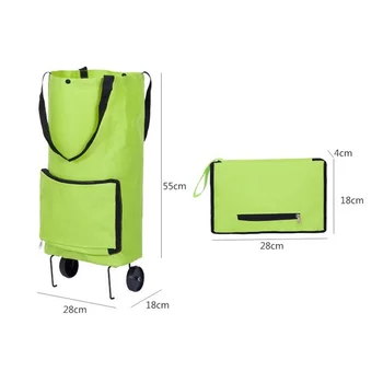 Fold able Shopping Trolley Bag Cart Grocery Handbag Tote Rolling Wheels Portable Fashion Tug Package Folding Shopping Cart
Fold able Shopping Trolley Bag Cart Grocery Handbag Tote Rolling Wheels Portable Fashion Tug Package Folding Shopping Cart