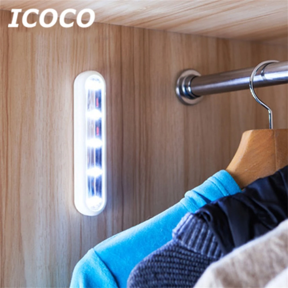ICOCO Portable Mini LED Adhesive Sticker Night Light for Wardrobe Cabinet Stairway Closet Battery Operated Drop Shipping Sale
ICOCO Portable Mini LED Adhesive Sticker Night Light for Wardrobe Cabinet Stairway Closet Battery Operated Drop Shipping Sale
