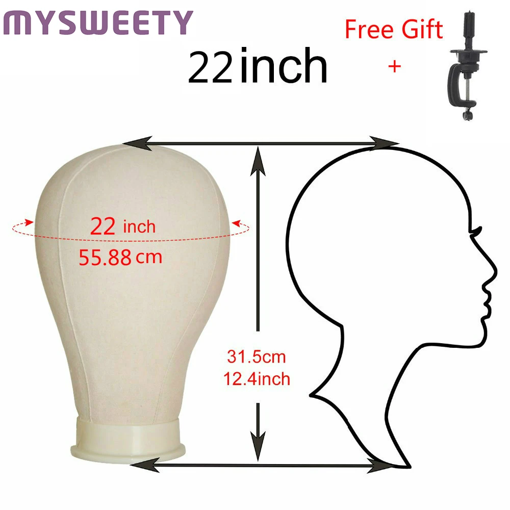 22 Inch Canvas Block Head For Hair Extension Lace Wigs Display Styling Mannequin Manikin Head Wig Stand With Clamp Holder
22 Inch Canvas Block Head For Hair Extension Lace Wigs Display Styling Mannequin Manikin Head Wig Stand With Clamp Holder