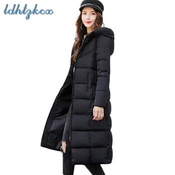 Winter Coat Women Plus Size Hooded Parkas 2018 New Korean Temperament Office Ladies Long Slim Thick Warmth Padded Clothing LD697
Winter Coat Women Plus Size Hooded Parkas 2018 New Korean Temperament Office Ladies Long Slim Thick Warmth Padded Clothing LD697