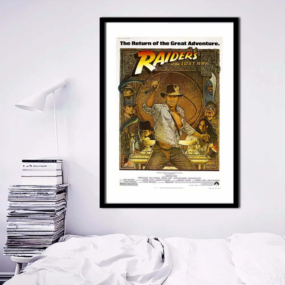 Современный постер Raiders Of The Lost Ark художественные настенные картины из шелковой