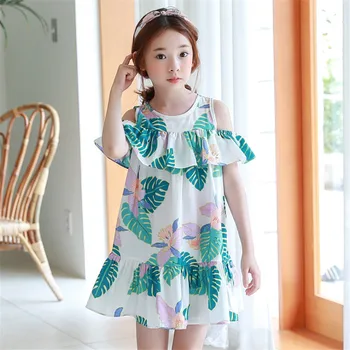 2018 Girls Loose Dress Beach Holidays A-line Dresses Fashion Strapless Sling O-neck Mini Dress Kids Summer Clothes 110-160
2018 Girls Loose Dress Beach Holidays A-line Dresses Fashion Strapless Sling O-neck Mini Dress Kids Summer Clothes 110-160