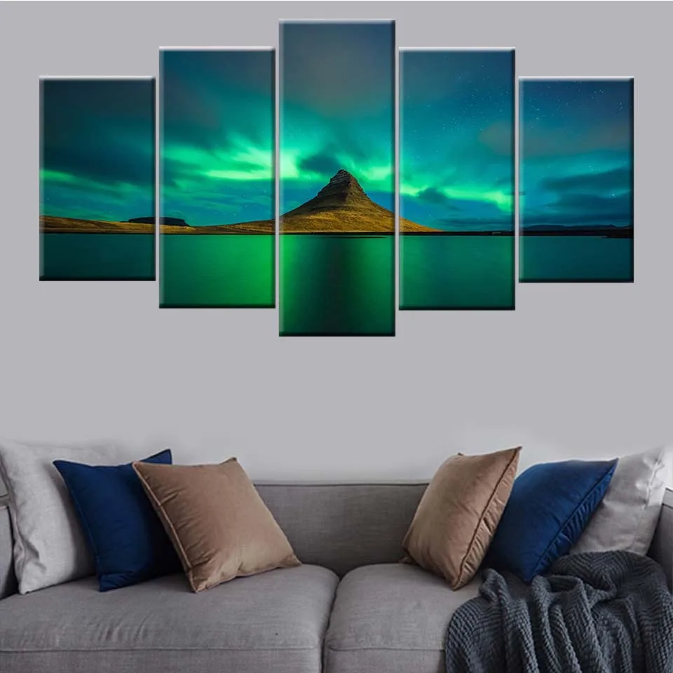 HD Print Canvas Wall Art Picture Home Decor Living Room 5 Panel Iceland Aurora Volcano Poster Painting Modular Frame
HD Print Canvas Wall Art Picture Home Decor Living Room 5 Panel Iceland Aurora Volcano Poster Painting Modular Frame