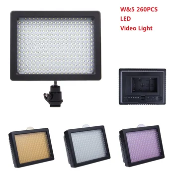 WanSen W260 LED Video Light Camera Video Light Lamp for Canon Nikon Sony Pentax DSLR Camcorders
WanSen W260 LED Video Light Camera Video Light Lamp for Canon Nikon Sony Pentax DSLR Camcorders