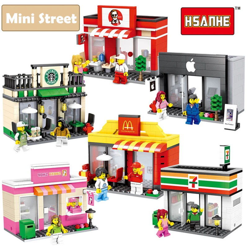 Mini Street Scene 3D Architecture Model Retail Store Miniature Building Block Toy for Children Hsanhe Compatible with lego
Mini Street Scene 3D Architecture Model Retail Store Miniature Building Block Toy for Children Hsanhe Compatible with lego