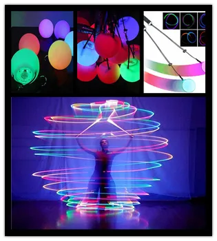 2 pieces = 1 pair Professional Multi-Coloured RGB glow LED POI thrown balls belly dance balls for hand props stage performance
2 pieces = 1 pair Professional Multi-Coloured RGB glow LED POI thrown balls belly dance balls for hand props stage performance
