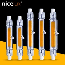 R7S COB LED ランプ電球ガラス交換用ハロゲンライトスポットライト 78 ミリメートル 118 ミリメートル AC 220V 230V 5 ワット 9 ワット 13 ワットのエネルギー節(China)