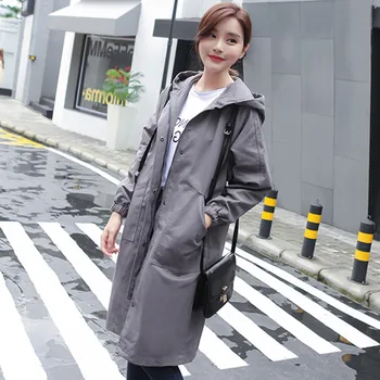 New Autumn Women Trench Vestido Plus Size Casual Loose Solid Zipper Pockets MD-Long Style Hooded Coat For Women Large Trench 3XL
New Autumn Women Trench Vestido Plus Size Casual Loose Solid Zipper Pockets MD-Long Style Hooded Coat For Women Large Trench 3XL