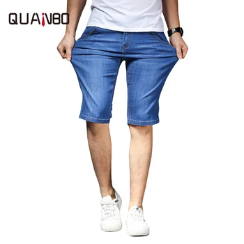 QUANBO 2019 Summer New Fashion Denim Shorts Men Slim Fit Sraight Smart Casual Cotton Jeans shorts Male Plus size Brand Clothing
QUANBO 2019 Summer New Fashion Denim Shorts Men Slim Fit Sraight Smart Casual Cotton Jeans shorts Male Plus size Brand Clothing