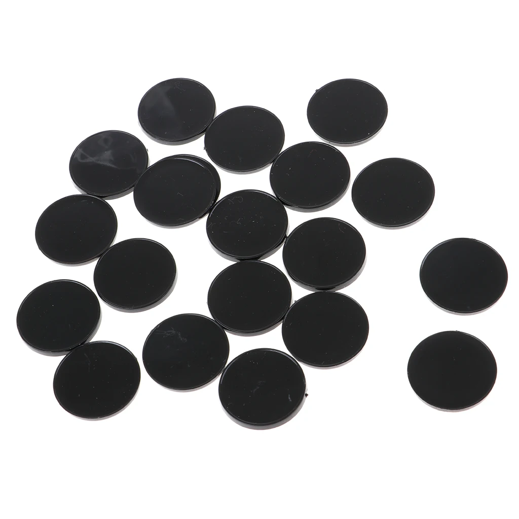 20pcs Plastic Round Base 22mm Miniature Display Stand RPG Wargames Accessory