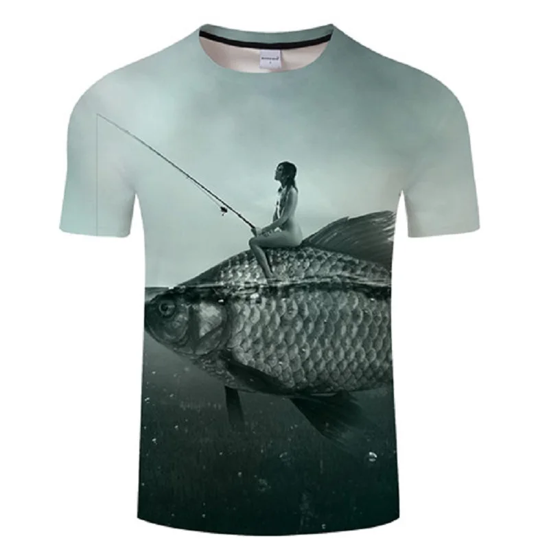 Summer casual men's 3d printed T-shirt, printed T-shirt fish pattern men and women hip-hop Asian size S-6XL
Summer casual men's 3d printed T-shirt, printed T-shirt fish pattern men and women hip-hop Asian size S-6XL