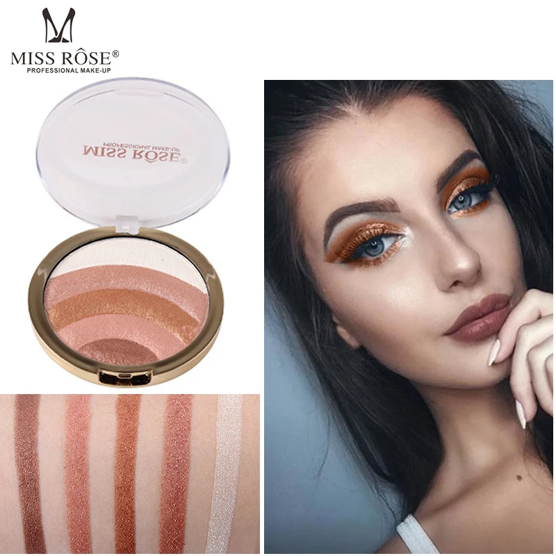 miss rose Baked Bronzer Blush Make Up Glow Hightlight Waterproof Shimmer Rainbow Sweet Pink Rose Blush Powder Palette
miss rose Baked Bronzer Blush Make Up Glow Hightlight Waterproof Shimmer Rainbow Sweet Pink Rose Blush Powder Palette