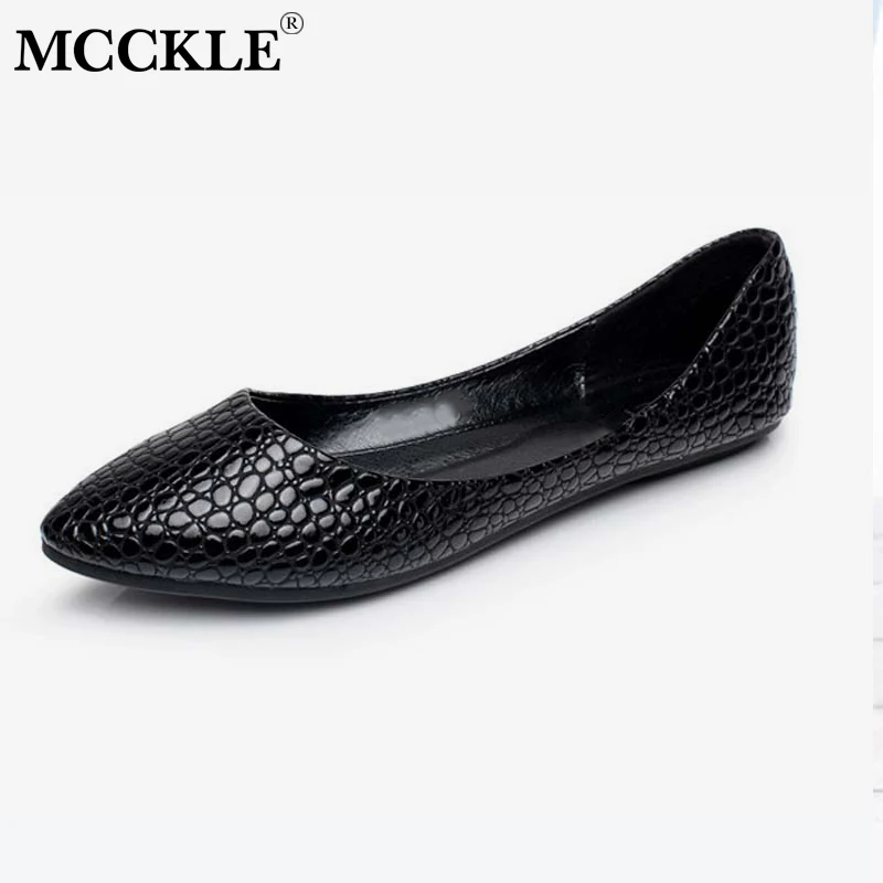 MCCKLE Women Casual Flat Mocassins Plus Size Autumn Female Shallow Slip On Snake Skin Ballet Flats Shoes Ladies leisure Footwear
MCCKLE Women Casual Flat Mocassins Plus Size Autumn Female Shallow Slip On Snake Skin Ballet Flats Shoes Ladies leisure Footwear