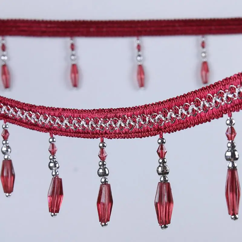 Hot Sale 12Yard/Lot European Style Curtain Sewing Trim Tassel Beaded Lace Fabric Crafts Garment Sofa DIY Accessories AU611
Hot Sale 12Yard/Lot European Style Curtain Sewing Trim Tassel Beaded Lace Fabric Crafts Garment Sofa DIY Accessories AU611