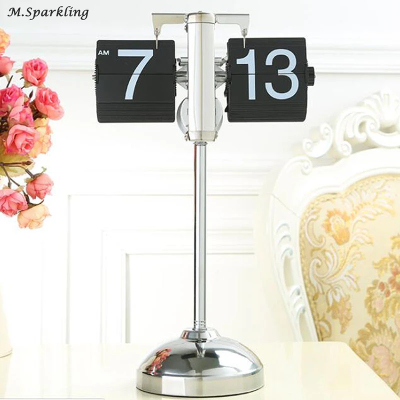 Metal Bell Clock Wonderful Carved Balance Page Flip Clocks Retro Bell Creative Study Living Room Boutique Decoration Desk Clock
Metal Bell Clock Wonderful Carved Balance Page Flip Clocks Retro Bell Creative Study Living Room Boutique Decoration Desk Clock