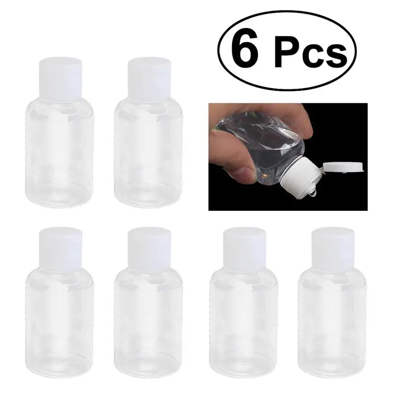 6Pcs 50ml Empty Plastic Sample Bottle Container Jar Pot Vial with Flip Lid Perfect for Emollient Gel Emulsion Travel Spray Case 
6Pcs 50ml Empty Plastic Sample Bottle Container Jar Pot Vial with Flip Lid Perfect for Emollient Gel Emulsion Travel Spray Case