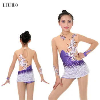 Girl Women rhythmic gymnastics performance suit Artistic gymnastics dress Stand collar long sleeve Flower pattern
Girl Women rhythmic gymnastics performance suit Artistic gymnastics dress Stand collar long sleeve Flower pattern